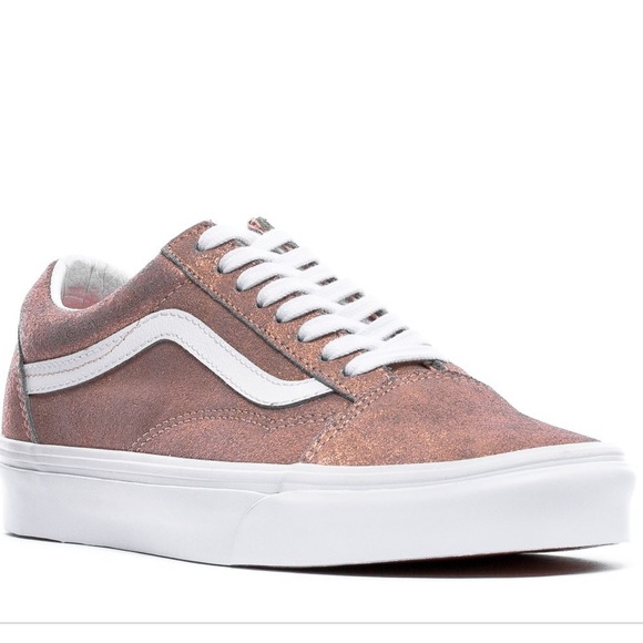rose gold shoes vans